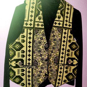 Ladies turtleneck with matching vest